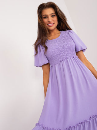 Sukienka-DHJ-SK-8933.94-jasny fioletowy