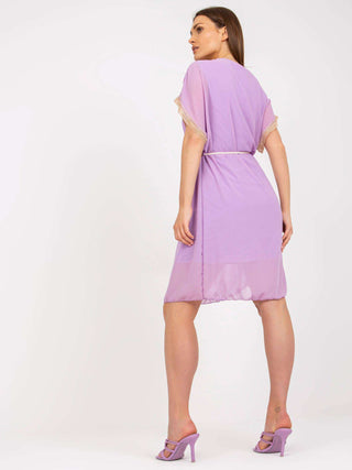 Sukienka-DHJ-SK-1508.12-jasny fioletowy