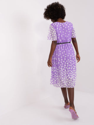 Sukienka-DHJ-SK-11533.87-jasny fioletowy