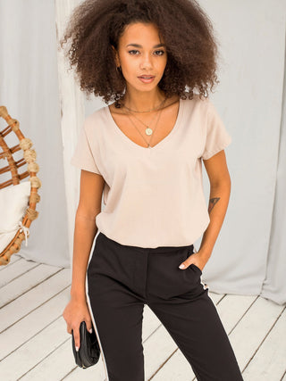 T-shirt-RV-TS-4832.01P-beżowy