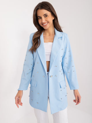 Marynarka-DHJ-MA-18251.42-jasny niebieski