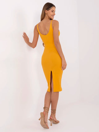 Sukienka-RV-SK-7531.54-jasny pomarańczowy