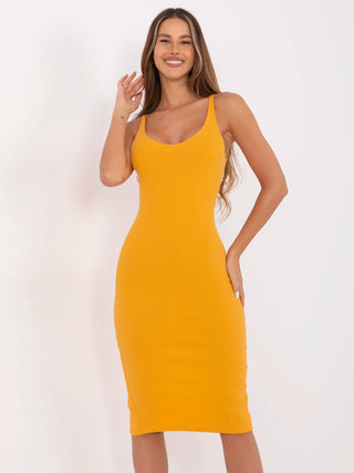 Sukienka-RV-SK-7531.54-jasny pomarańczowy