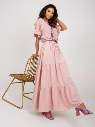 Spódnica-DHJ-SD-8367.09-jasny różowy