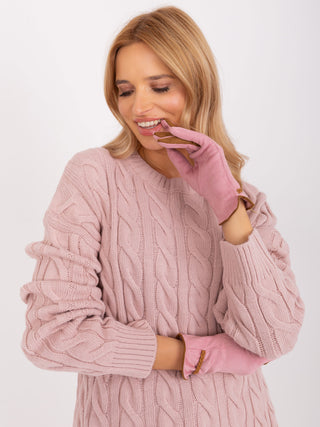 Rękawiczki-AT-RK-238601.25P-jasny różowy