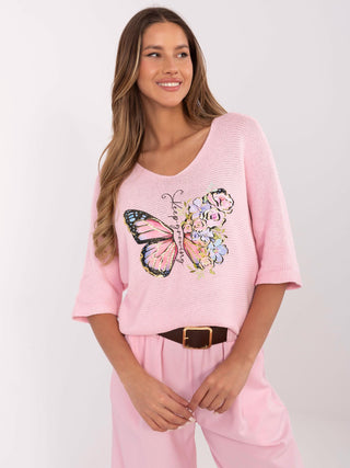 Sweter-MI-SW-7002.17-jasny różowy