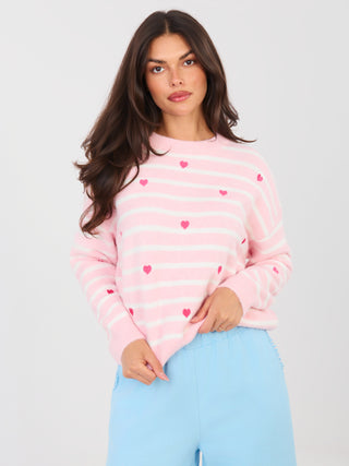 Sweter-PM-SW-J021.75-jasny różowy