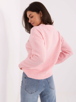 Sweter-PM-SW-SC39.36-jasny różowy