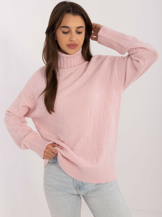 Sweter-AT-SW-2342-1.35-jasny różowy