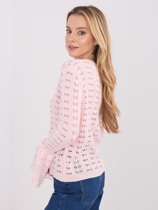Sweter-PM-SW-SF118.86-jasny różowy