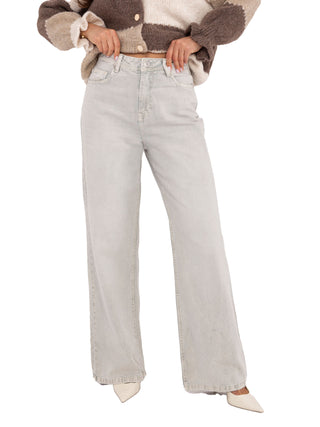 Spodnie-D80028BB62487A1-jasny szary