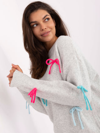 Sweter-PM-SW-SC82.41-jasny szary