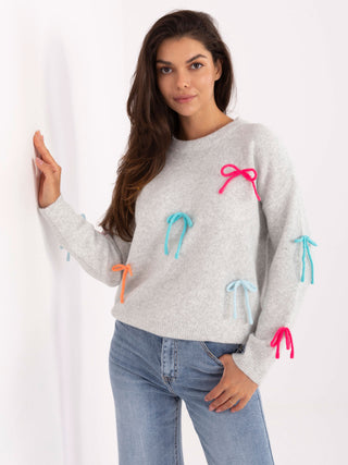 Sweter-PM-SW-SC82.41-jasny szary