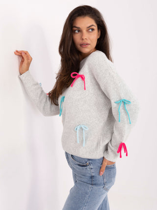 Sweter-PM-SW-SC82.41-jasny szary