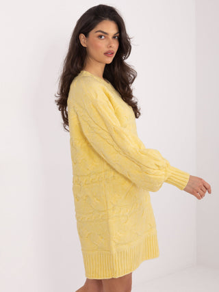 Sweter-AT-SW-2367.76P-jasny żółty