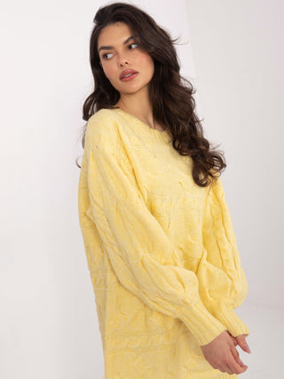 Sweter-AT-SW-2367.76P-jasny żółty