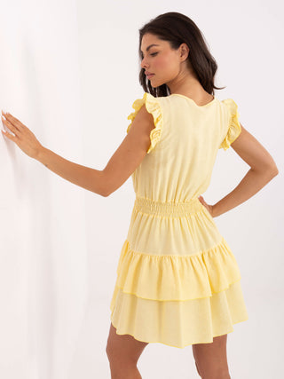 Sukienka-MI-SK-A2606.74-jasny żółty