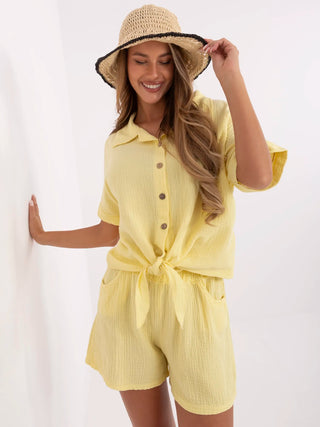 Koszula-MO-KS-F071.00-jasny żółty