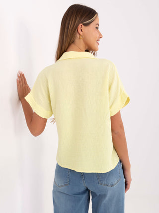 Koszula-MO-KS-53035.95-jasny żółty