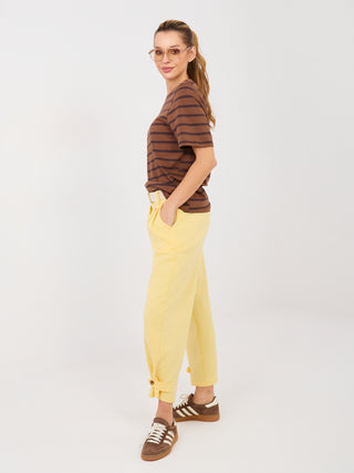 Spodnie-MI-SP-P6224.71-jasny żółty