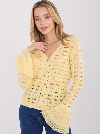 Sweter-PM-SW-SF118.86-jasny żółty
