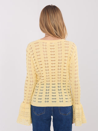 Sweter-PM-SW-SF118.86-jasny żółty