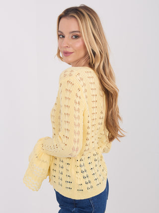 Sweter-PM-SW-SF118.86-jasny żółty