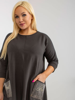 Bluzka-RV-BZ-8533.04-ciemny khaki