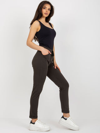 Spodnie dresowe-RV-DR-8694.37-ciemny khaki
