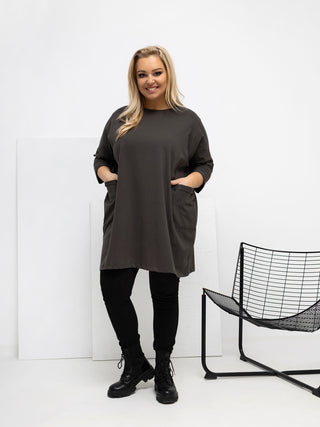 Bluzka-RV-BZ-A1076.00-ciemny khaki