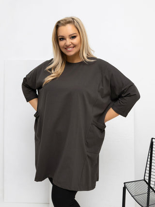Bluzka-RV-BZ-A1076.00-ciemny khaki