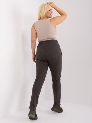 Spodnie dresowe-RV-DR-6736.58-khaki