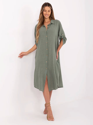 Sukienka-TW-SK-BI-24135.81-khaki