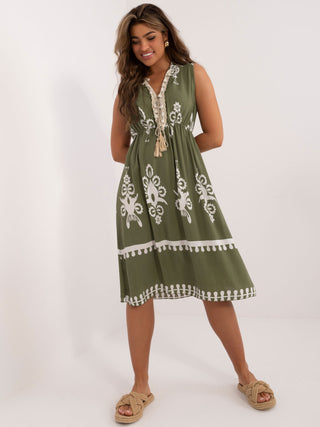 Sukienka-DHJ-SK-12616.13-khaki