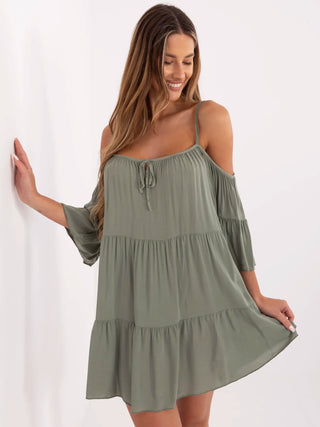 Sukienka-TW-SK-BI-80840.20-khaki