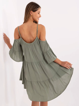 Sukienka-TW-SK-BI-80840.20-khaki