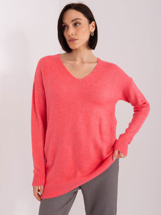 Sweter-TO-SW-1810.84P-koralowy
