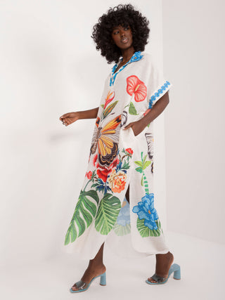 Sukienka-DHJ-SK-19059.30X-ecru