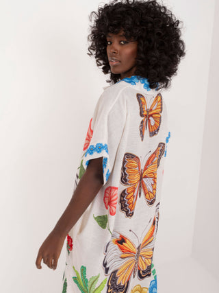 Sukienka-DHJ-SK-19059.30X-ecru