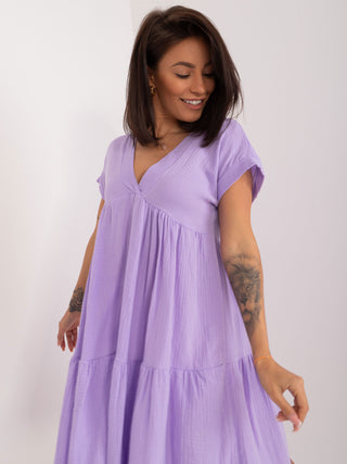 Sukienka-DHJ-SK-6873.68-jasny fioletowy