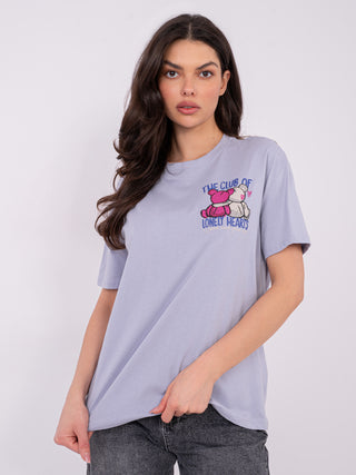 T-shirt-D12022AH02645Y-jasny fioletowy