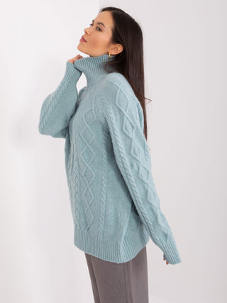 Sweter-AT-SW-2355-2.30X-ciemny miętowy