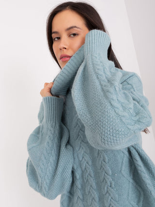 Sweter-AT-SW-2355-2.30X-ciemny miętowy