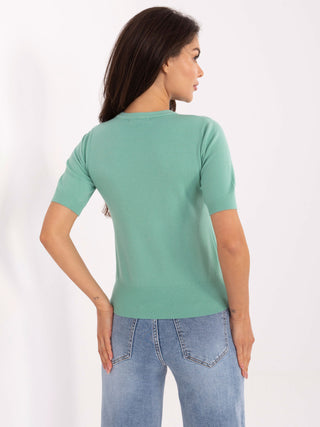 Sweter-PM-SW-N30088.21-mietowy