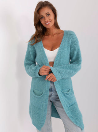 Kardigan-DHJ-SW-1009.09P-mietowy