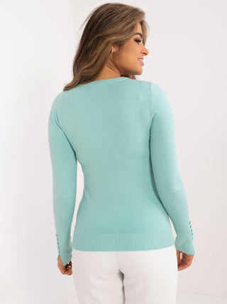 Sweter-PM-SW-LV308.98-mietowy