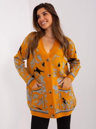 Kardigan-BA-SW-8045.30X-ciemny żółty