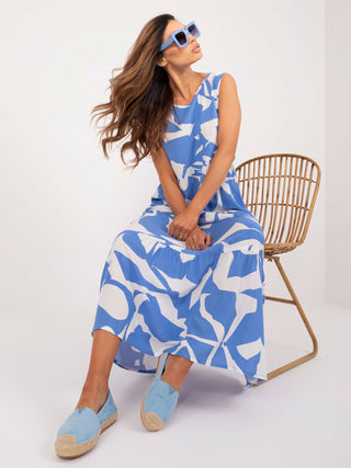 Sukienka-D73771M30435A-biało-niebieski