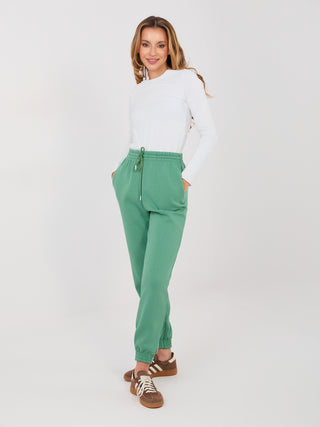 Spodnie dresowe-CLM-DR-1107.98-pistacjowy