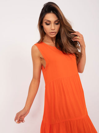 Sukienka-D73761M30435A-pomarańczowy